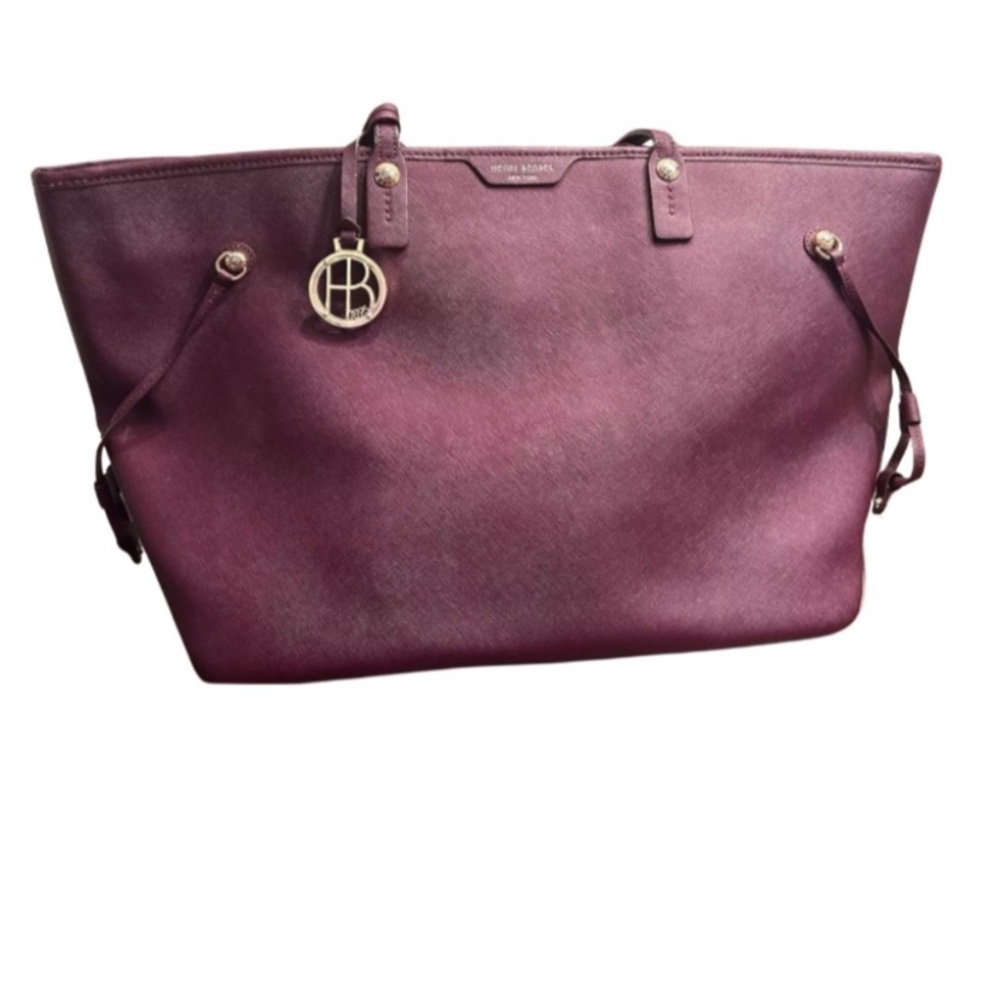 ISO - Henri Bendel Purple Tote with Gold Accents and Top Handles